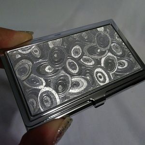 Silver business card case